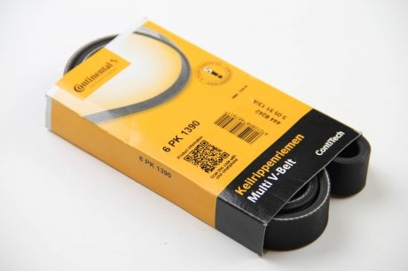 Привідний ремінь генератора continental 6PK1390