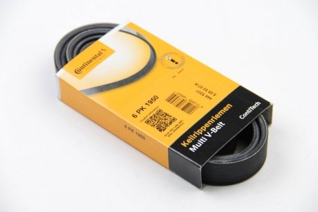 Приводной ремень генератора continental 6PK1950