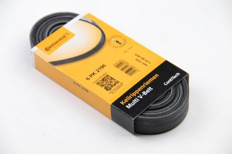 Привідний ремінь генератора continental 6PK2196