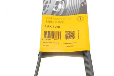 Приводной ремень генератора continental 6PK1010