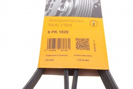 Приводной ремень генератора continental 6PK1820