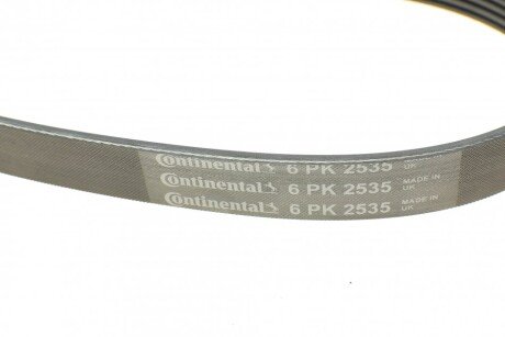 Приводной ремень генератора continental 6PK2535