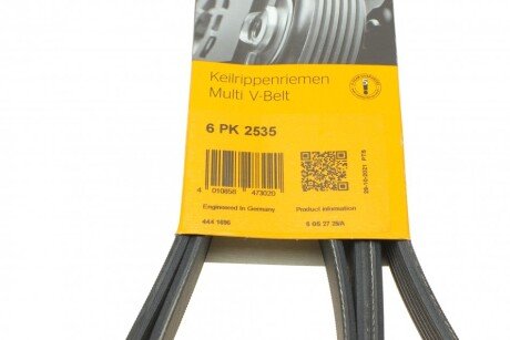 Приводной ремень генератора continental 6PK2535