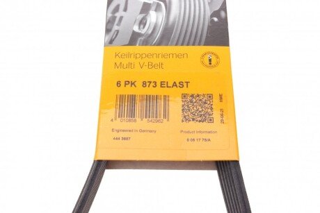 Приводной ремень генератора continental 6PK873ELAST