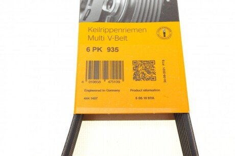 Привідний ремінь генератора continental 6PK935