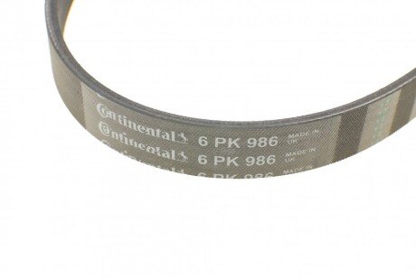 Привідний ремінь генератора continental 6PK986