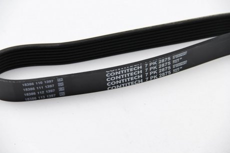 Привідний ремінь генератора continental 7PK2875 на Форд Транзит 5