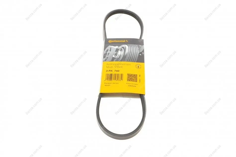Ремень поликлиновой (Пр-во ContiTech) continental 3 PK 740