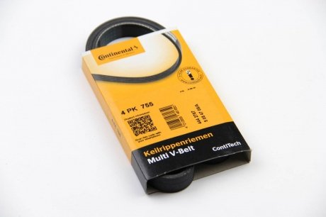 Приводной ремень генератора continental 4PK755