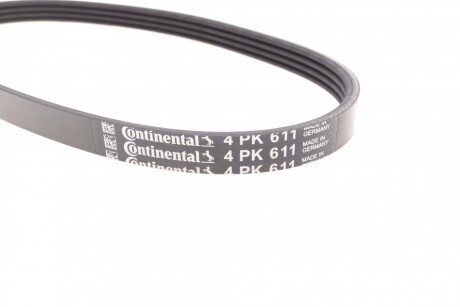 Привідний ремінь генератора continental 4PK611