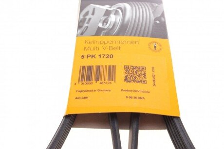 Приводной ремень генератора continental 5PK1720