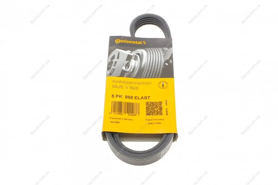 Ремень поликлиновой (Пр-во ContiTech) continental 5 PK 868 ELAST