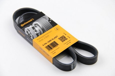 Привідний ремінь генератора continental 6PK1059ELAST