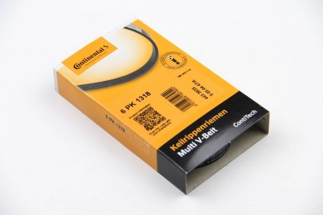 Приводной ремень генератора continental 6PK1318