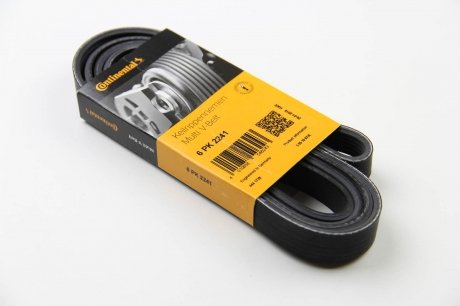 Привідний ремінь генератора continental 6PK2241