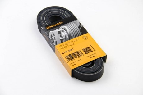 Привідний ремінь генератора continental 6PK2581