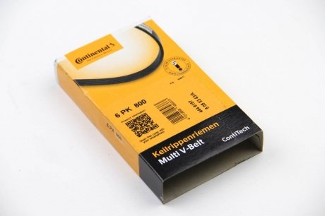 Привідний ремінь генератора continental 6PK800