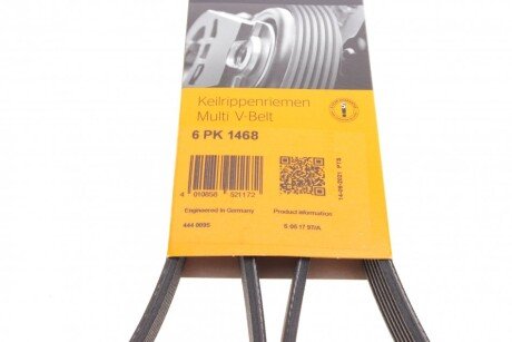 Привідний ремінь генератора continental 6PK1468