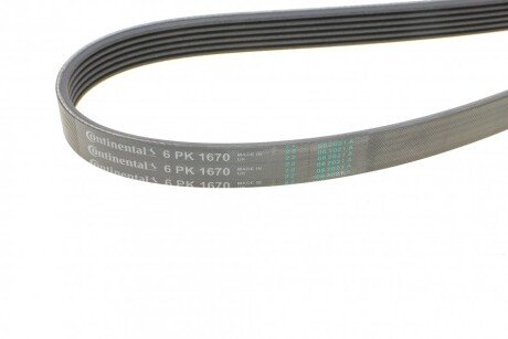 Приводной ремень генератора continental 6PK1670