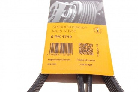 Приводной ремень генератора continental 6PK1710