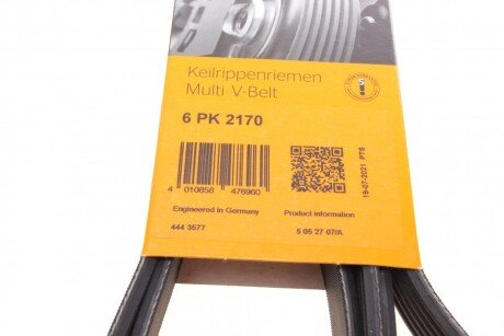 Приводной ремень генератора continental 6PK2170
