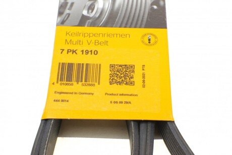 Приводной ремень генератора continental 7PK1910