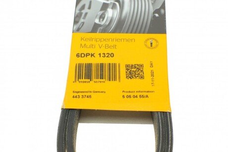 Приводной ремень генератора continental 6DPK1320