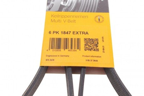 Приводной ремень генератора continental 6PK1847EXTRA