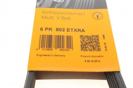 Ремінь поліклиновий continental 6PK802EXTRA
