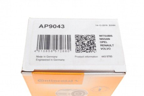 Шкив генератора continental AP9043