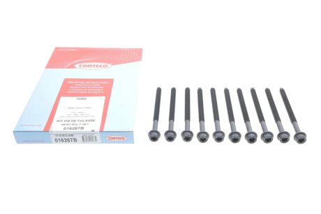 Комплект болтов головки цилидра FORD 1.25/1.4/1.6 ZETEC FUJA/HWDA/HWDB corteco 016267B