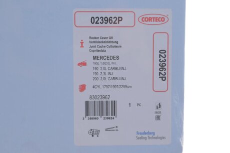 Прокладка кришки клапанів corteco 023962P