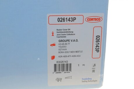 Прокладка крышки клапанов (компл.) corteco 026143P