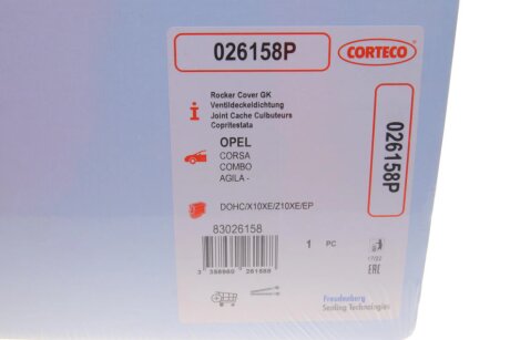 Прокладка крышки клапанов corteco 026158P