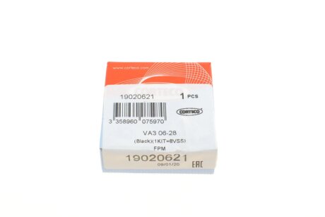 Комплект прокладок, стержень клапана corteco 19020621