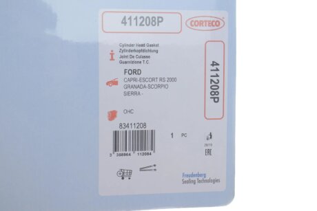Прокладка головки блока corteco 411208P