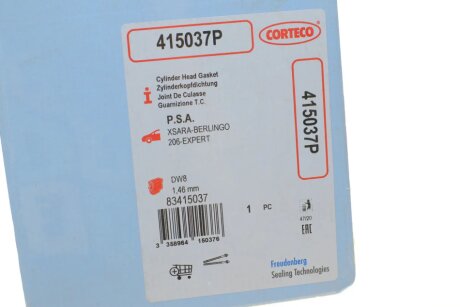 Прокладка головки блока corteco 411219P