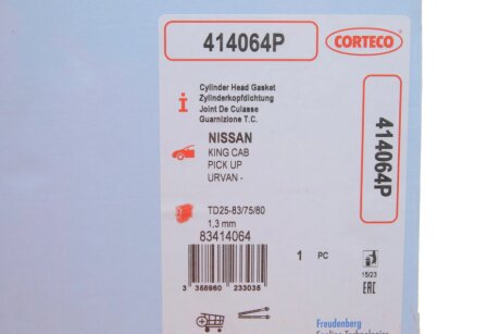 Прокладка Г/Б Ford 2.0 16V 00-> corteco 414064P