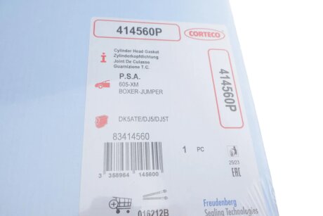 Прокладка головки блоку циліндрів corteco 414560P