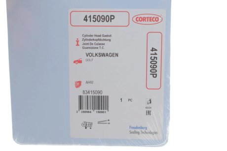 Прокладка головки блока цилиндров corteco 415090P