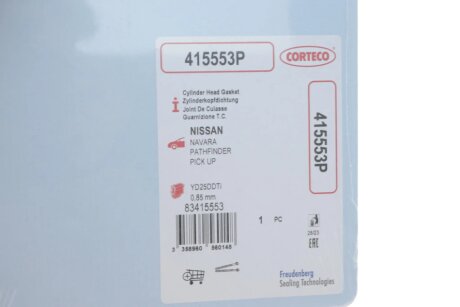 Прокладка головки блоку циліндрів corteco 415553P
