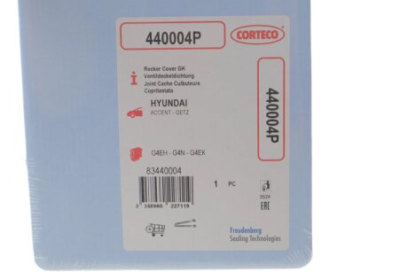 HYUNDAI прокладка клап. кришки Accent 1,3-1,5 Getz 1,3 02-. corteco 440004P