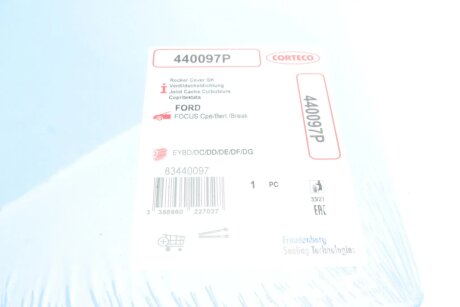 Прокладка крышки клапанной FORD EDBA/EDBB/EDBC/EDDC 10.99-10.00 corteco 440097P