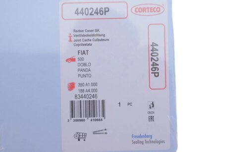 Прокладка кришки клапанів corteco 440246P