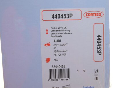 Прокладка кришки клапанів corteco 440453P