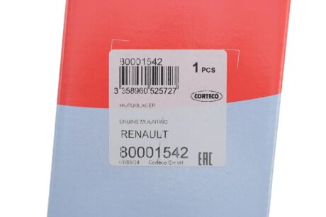 Подвеска, двигатель corteco 80001542
