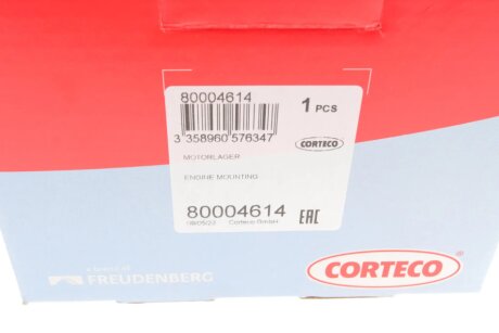 Подвеска, двигатель corteco 80004614