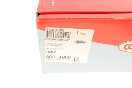 Комплект ременных шкивов, коленчатый вал corteco 80004988