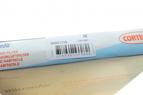 CP1401 Фильтр салона corteco 80001720