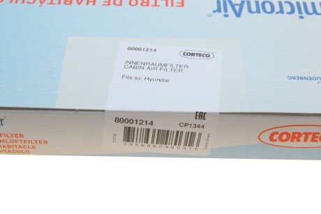 Фильтр салона corteco 80001214